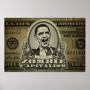 Posters van Zombie Capitalism Obama Edition