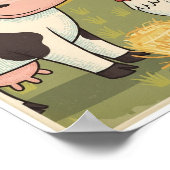 Posters Vintage Boerderij Dier Print (Hoek)