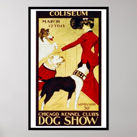 Posters Vintage "Honden Show" Coliseun (Voorkant)