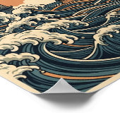 Posters Vintage Ocean Lighthouse Print (Hoek)