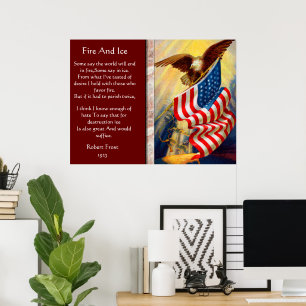 Posters voor brand en ijskap op 4 juli
