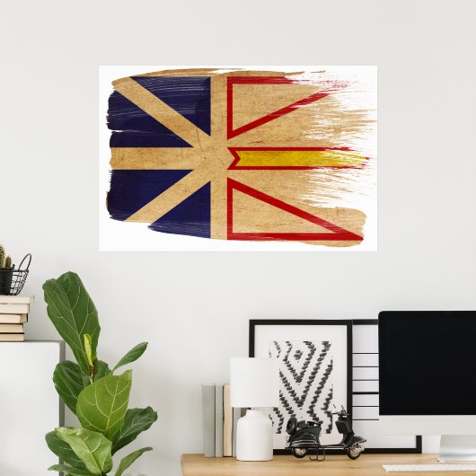 Posters voor de vlag van Newfoundland (Thuiskantoor)