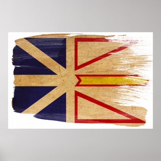 Posters voor de vlag van Newfoundland (Voorkant)