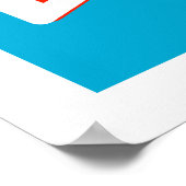 Posters voor één radiodienst op vliegveld (Hoek)