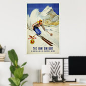 Posters voor het reizen naar het dalende gedeelte (Thuiskantoor)