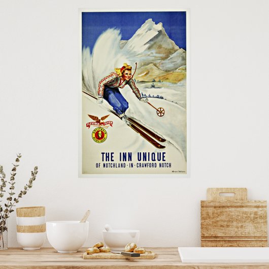 Posters voor het reizen naar het dalende gedeelte (Keuken)