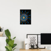 Posters voor het schilderen van kleurrijke Gemston (Thuiskantoor)