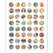  posters voor reisvakantie Kunst Collage Sticker (Voorkant)