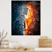 Posters voor smaakvolle muziek (Keuken)