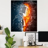 Posters voor smaakvolle muziek (Thuiskantoor)