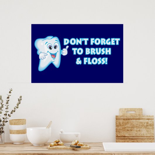 Posters voor tandheelkundig gebruik (Keuken)