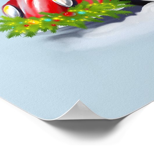 Posters voor vrolijk kerstfeest (Hoek)