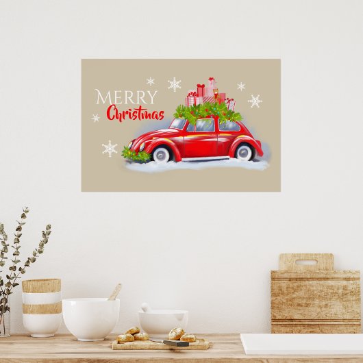 Posters voor vrolijk kerstfeest (Keuken)