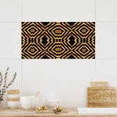 Posters Zizzago Black Gold Exotic (Keuken)
