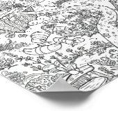 Posters Zwart en Wit Fantasievolle Doodle Kunst (Hoek)