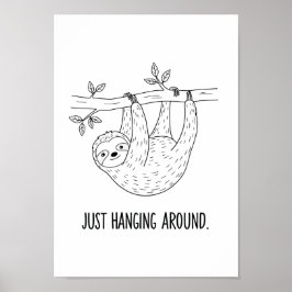 Posters Zwart en Wit Grappige Dieren Spreuk