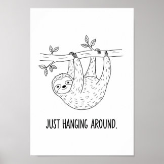 Posters Zwart en Wit Grappige Dieren Spreuk