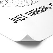 Posters Zwart en Wit Grappige Dieren Spreuk (Hoek)