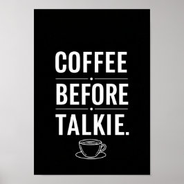 Posters Zwart en Wit Grappige Quote Print