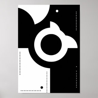 Posters Zwart en Wit Modern Abstract