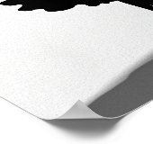 Posters Zwart en Wit Modieuze Silhouet (Hoek)