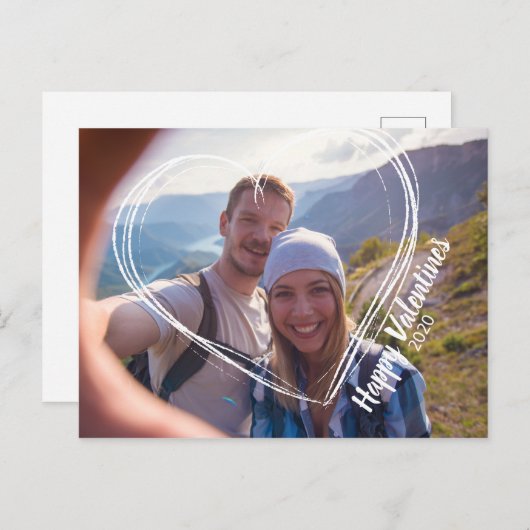 Postervalentines Briefkaart (Voorkant / Achterkant)