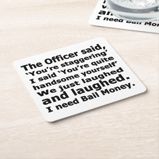 Postgeld Kartonnen Onderzetters (Schuin)