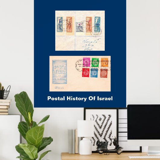 postgeschiedenis van Israël Poster (Thuiskantoor)