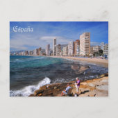 postgide de Benidorm en la ciudad de Alicante Briefkaart (Voorkant)