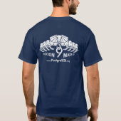 Postgres9 marine tweezijdig T-Shirt (Achterkant)