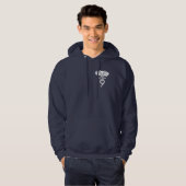 Postgres9 Navy Hoodie (Voorkant volledig)