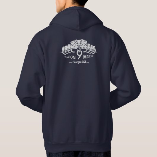 Postgres9 Navy Hoodie (Achterkant)