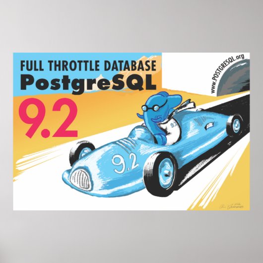 PostgreSQL 9.2 Giant Poster (Voorkant)