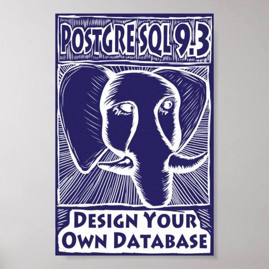 PostgreSQL 9.3 Poster (Voorkant)
