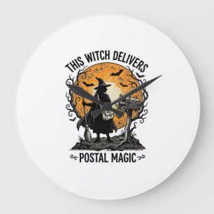 Postheeks T-shirt Vintage Halloween Postbode Grote Klok