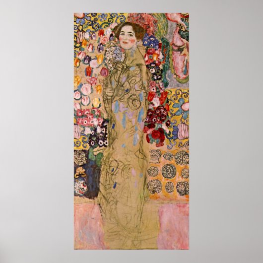 Posthumous Portrait of Ria Munk van Gustav Klimt Poster (Voorkant)