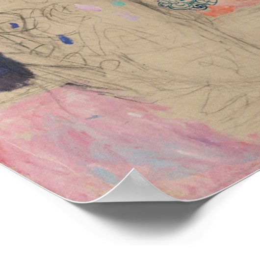 Posthumous Portrait of Ria Munk van Gustav Klimt Poster (Hoek)