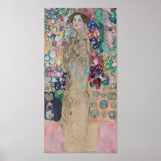Posthumous Portrait of Ria Munk van Gustav Klimt Poster (Voorkant)