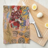 Posthumous Portrait of Ria Munk van Gustav Klimt Theedoek (Quarter Fold)