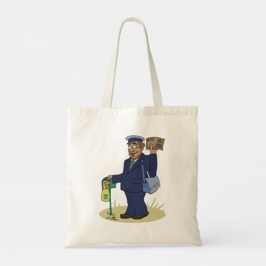 Postie Delivering Mailman Letter Canvas tas (Achterkant)