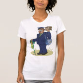 Postie Delivering Womens T-Shirt (Voorkant)