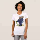 Postie Delivering Womens T-Shirt (Voorkant volledig)