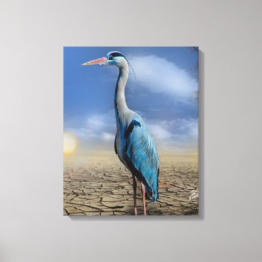 Postimpressionisme Reiger Water Kleur Abstracte Ku Canvas Afdruk (Voorkant)