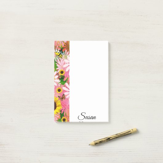 Postit Notes Bumblebee Butterfly (Op bureau)