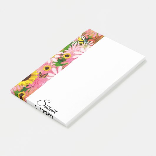 Postit Notes Bumblebee Butterfly (Schuin)