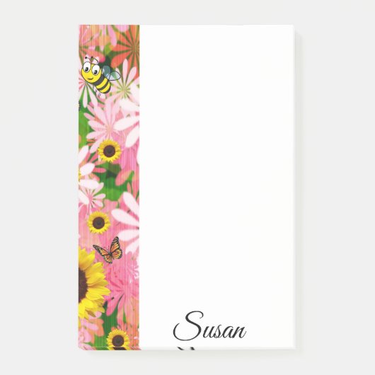 Postit Notes Bumblebee Butterfly (Voorkant)