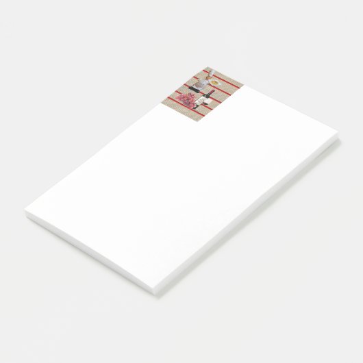 Postit Notes Chef Red Wine Grapes (Schuin)