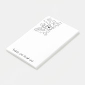 Postit Notes Coloring Cats Kittens (Schuin)