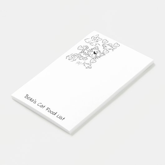 Postit Notes Coloring Cats Kittens (Schuin)