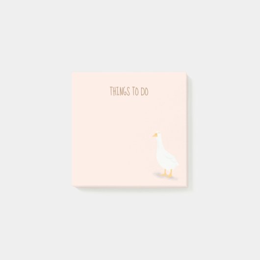 Postit Notes Cute Duck Dune Size 7,6 x 7,6 cm (Voorkant)